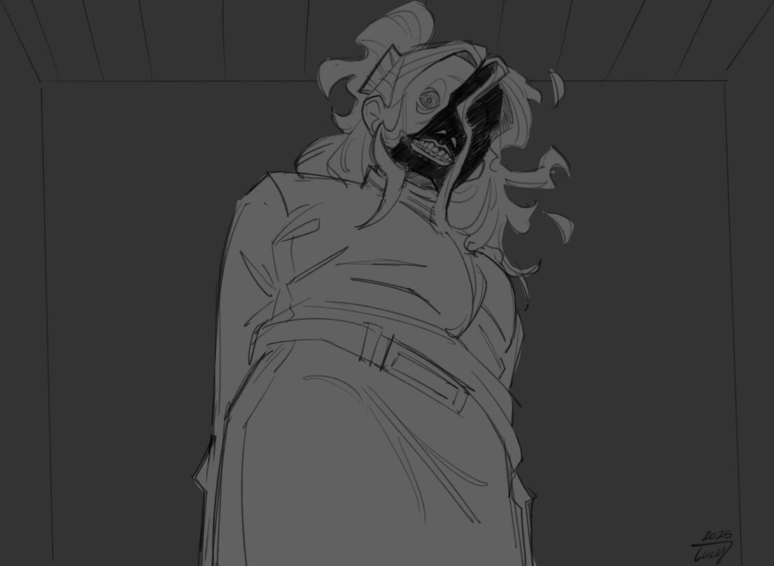 Still frame from an original character animatic