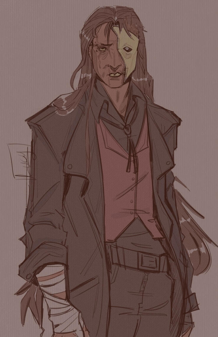 Concept art for original character re-design: Bo Wilder