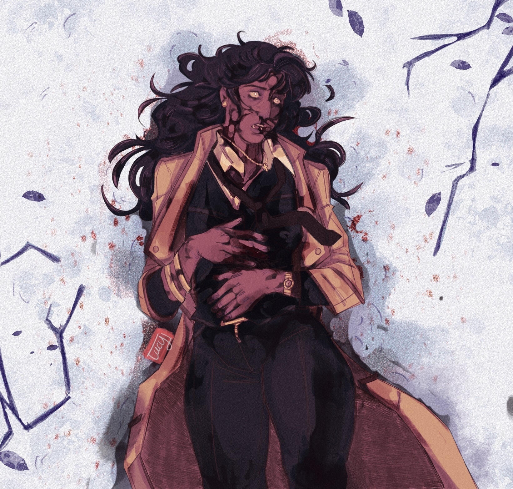 "Blood in The Snow", depicting original character Lauren Clark
