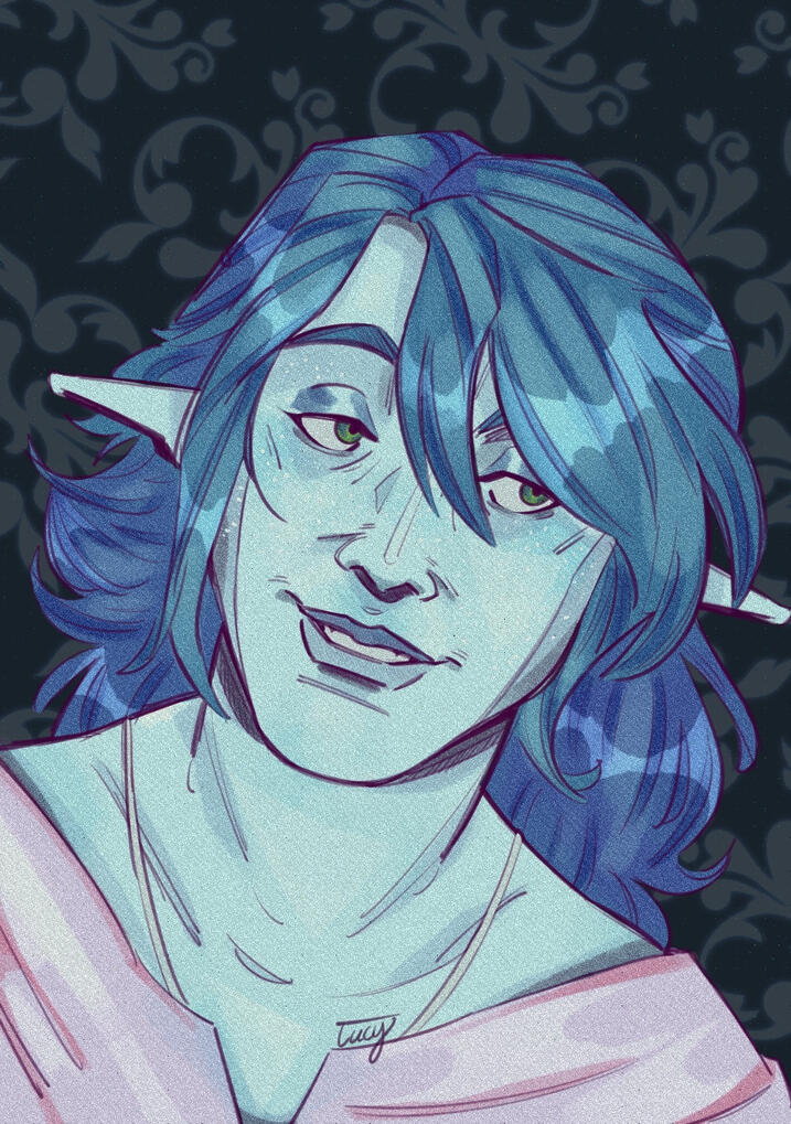 Headshot of TTRPG player character "Sadie"