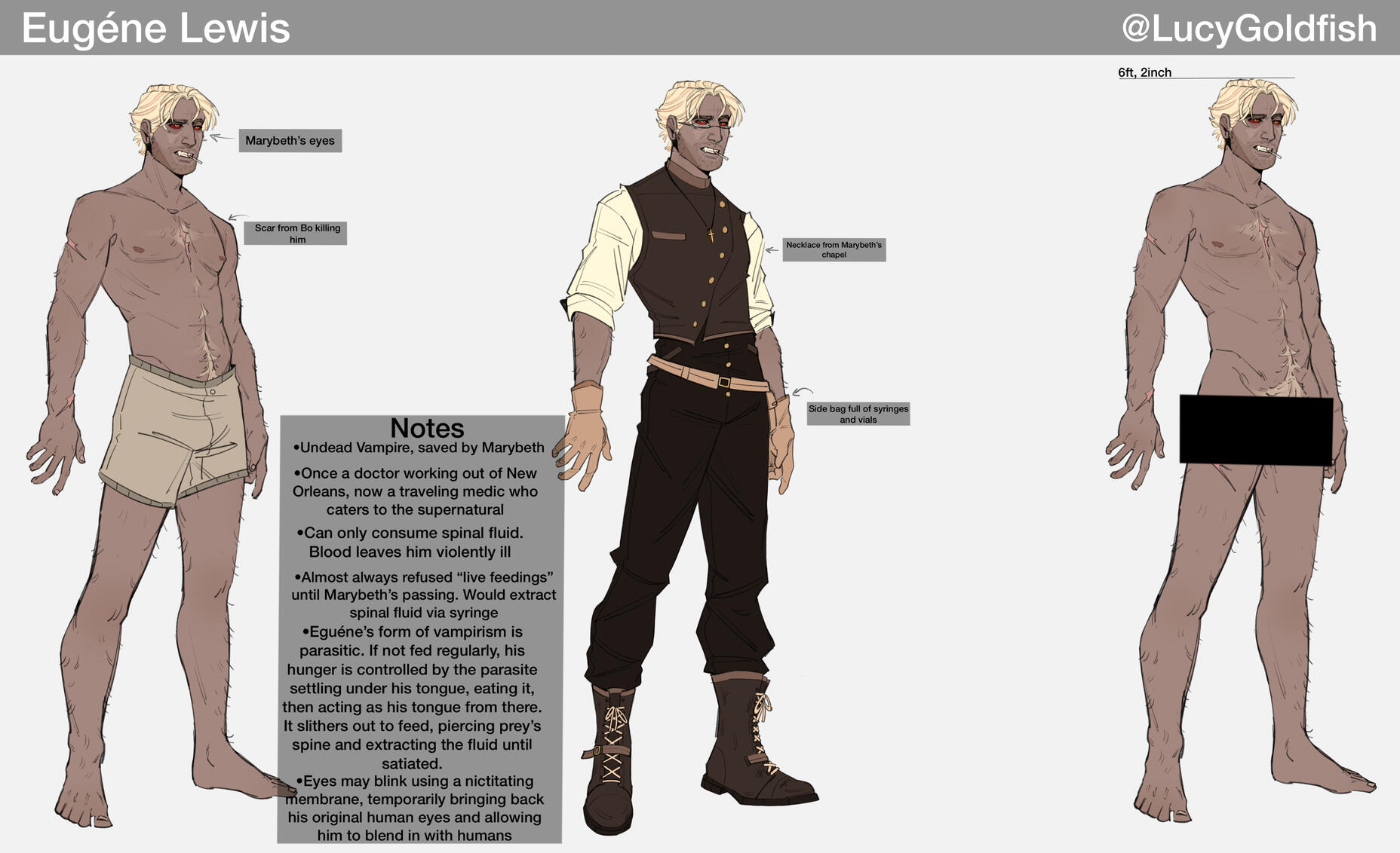 Eugéne Lewis Reference Sheet (2026)